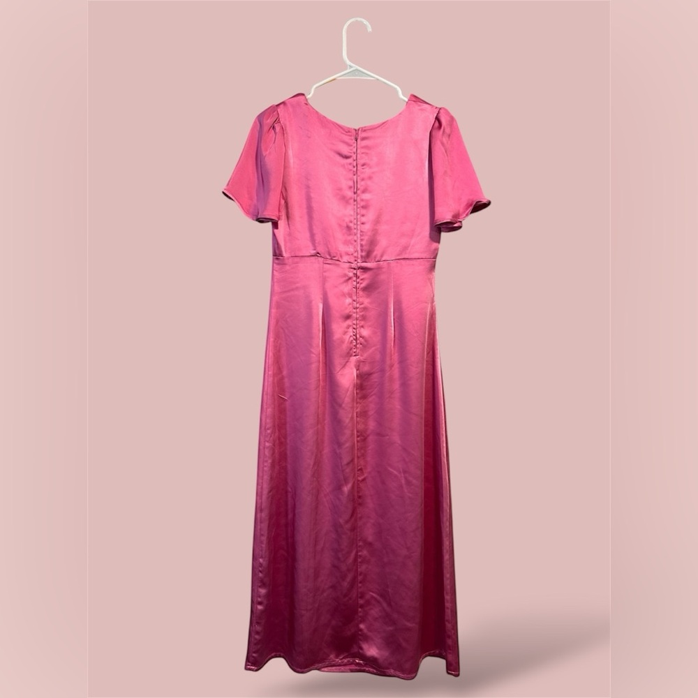 Gianni Bini Pink Ruched Maxi Dress - Picture 4 of 4